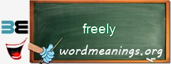 WordMeaning blackboard for freely